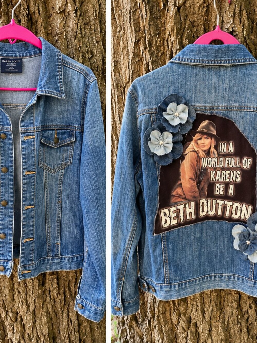 Upcycled Beth Dutton Denim Jacket